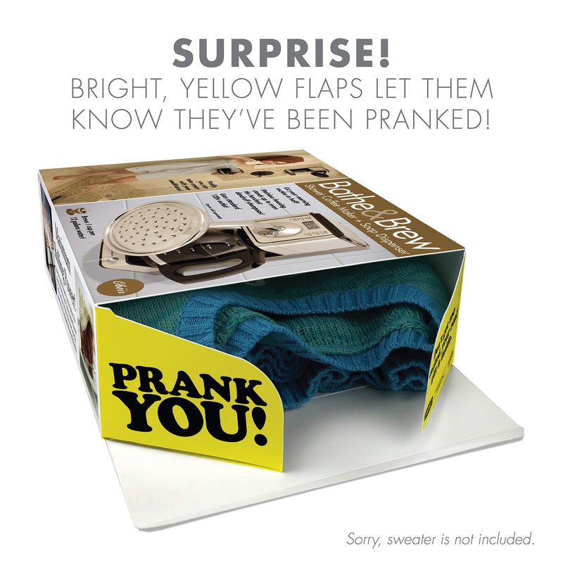 Prank Pack Prank-O Bathe & Brew â€“ Funniest Prank Gift Box | Hilarious Empty Gag Gift for White Elephant & Christmas 2025 | Funny Gift Box for Coworkers, Friends & Men Who Have Everything, As Seen on Shark Tank - Image 2